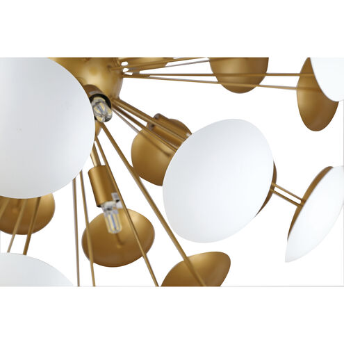 Canada 10 Light 28 inch Brass Chandelier Ceiling Light